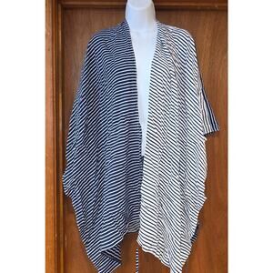 NWOT Lands End blue and white striped swim covers - AS IS, One Size